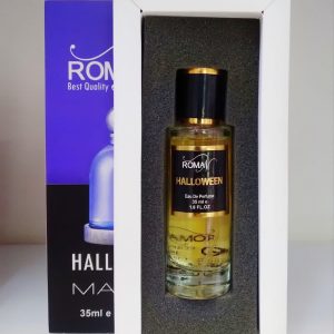 عطر و ادکلن ادکلن زنانهHALLOWEEN ادوپرفیوم برندROMA رایحه خنک، شیرین، گلی و پودری ماندگاری بالا 35میل‌